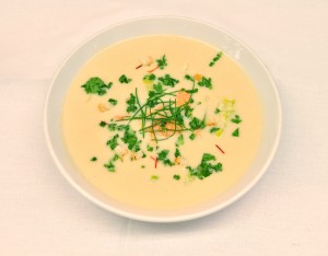 White asparagus soup from '21' Club - The NYC Kitchen