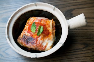 The lasagne at Mia Dona