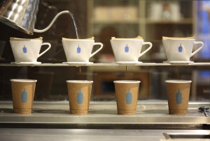 Blue Bottle coffee is served at Whynot Coffee.