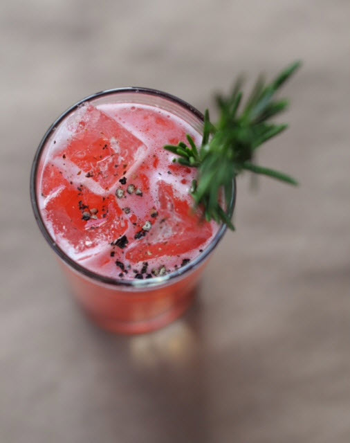 Raspberry Black Pepper Ginger Margarita